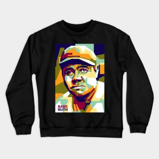 Abstract Babe Ruth in WPAP Crewneck Sweatshirt